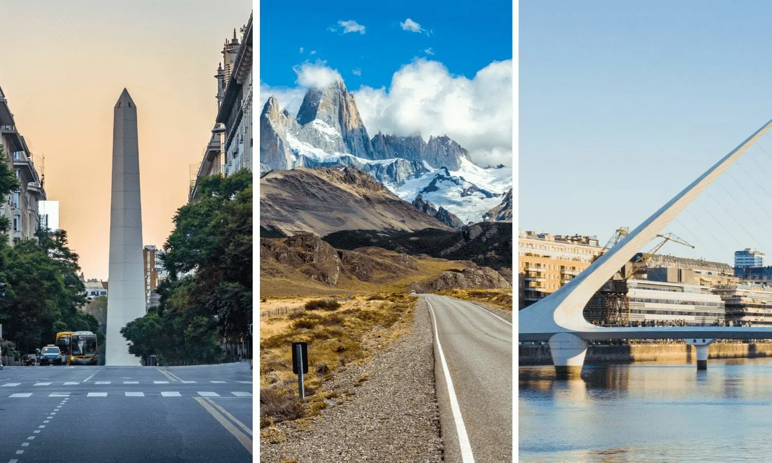 Obelisco, Fitz Roy y Puente de la Mujer