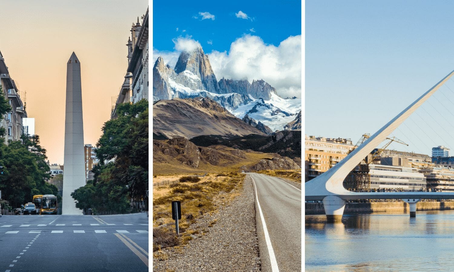 Obelisco, Fitz Roy y Puente de la Mujer